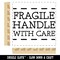 Fragile Handle with Care Square Rubber Stamp for Stamping Crafting